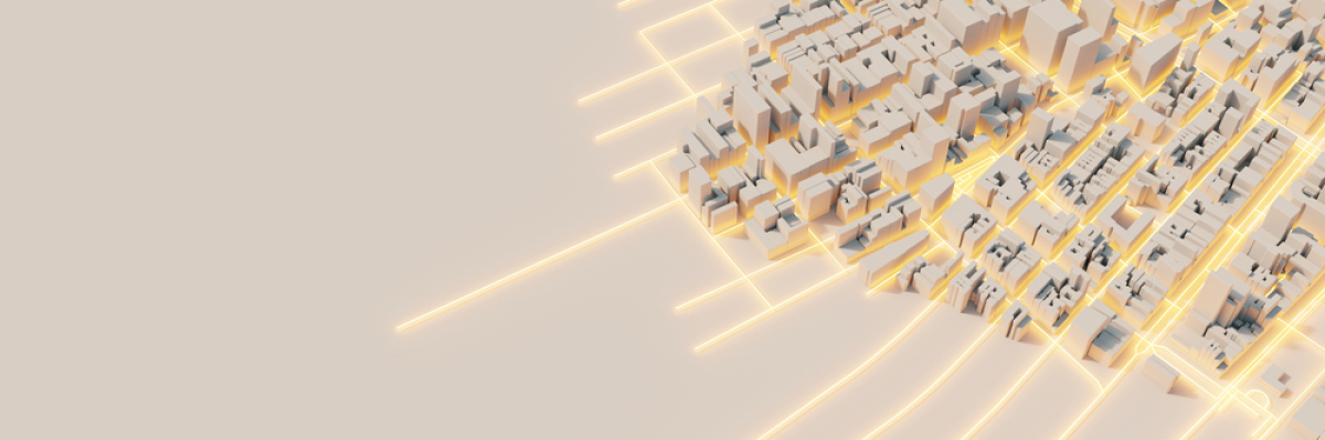  BIM Immobilier – Concept 3D d’une ville moderne et technologique 